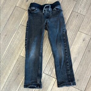 Lands End Boys Iron Knee Black Denim Jeans